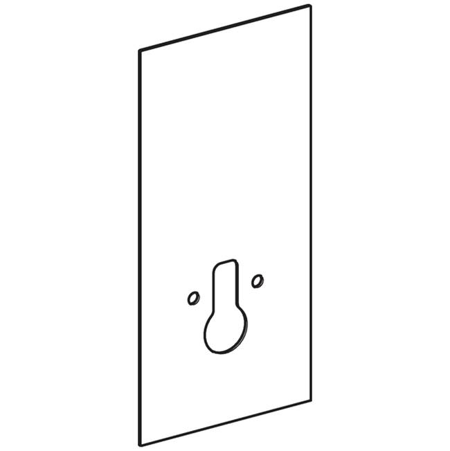 Geberit Front cladding for Geberit Monolith sanitary module for wall-hung WC, 101 cm, toilet fastening width 18 cm: white glass