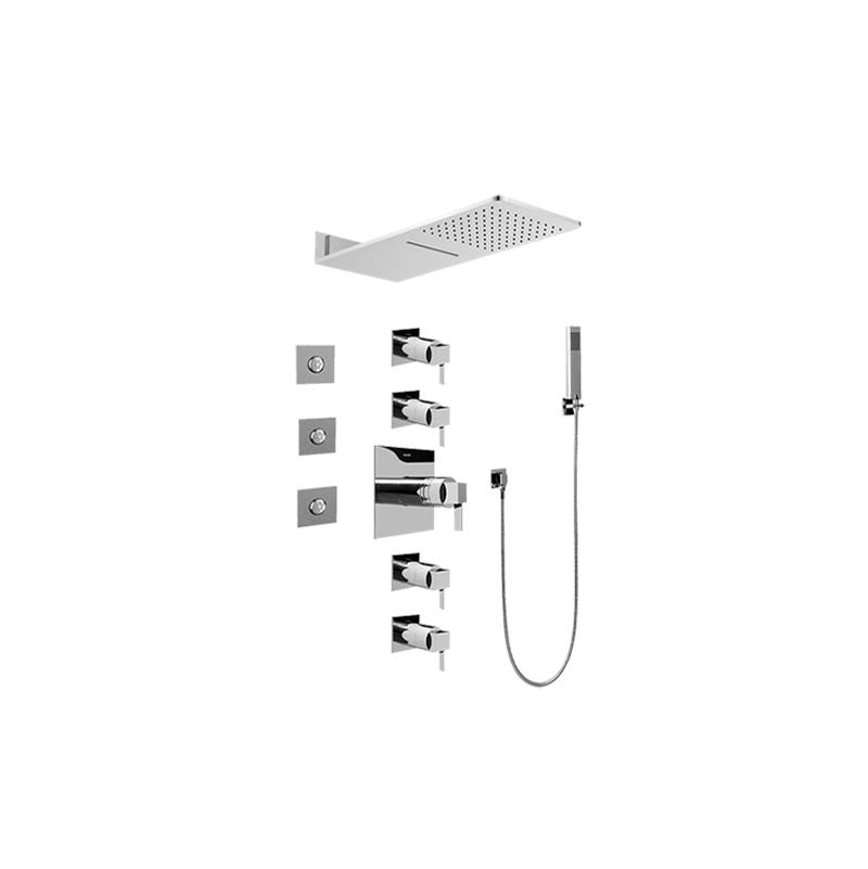 Graff Full Square Thermostatic Shower System - Trim