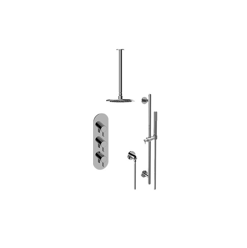 Graff M-Series Thermostatic Shower System Shower with Handshower (Rough & Trim)