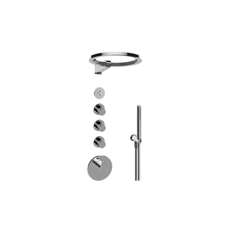 Graff M-Series Thermostatic Set w/Ametis Ring and Handshower (Rough & Trim)