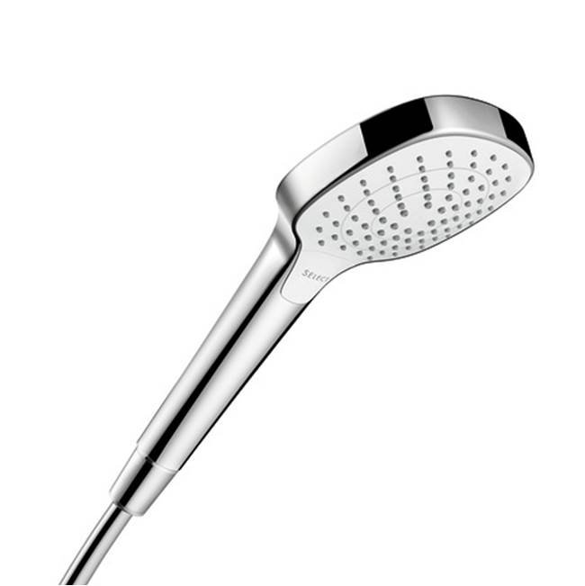 Hansgrohe Croma Select E Handshower 110 Vario-Jet, 2.5 GPM in White / Chrome