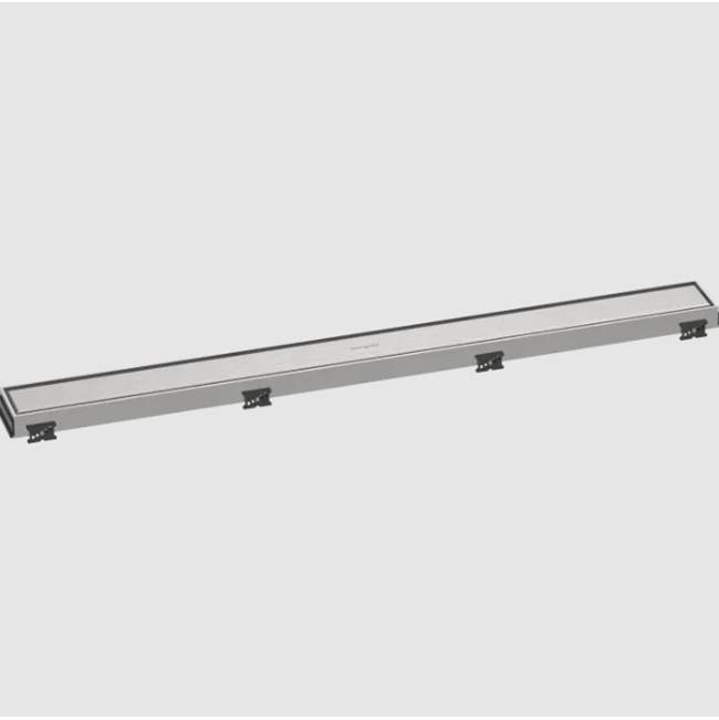 Hansgrohe RainDrain Match Trim for 35 1/4'' Rough with Height Adjustable Frame in Brushed Stainless Steel