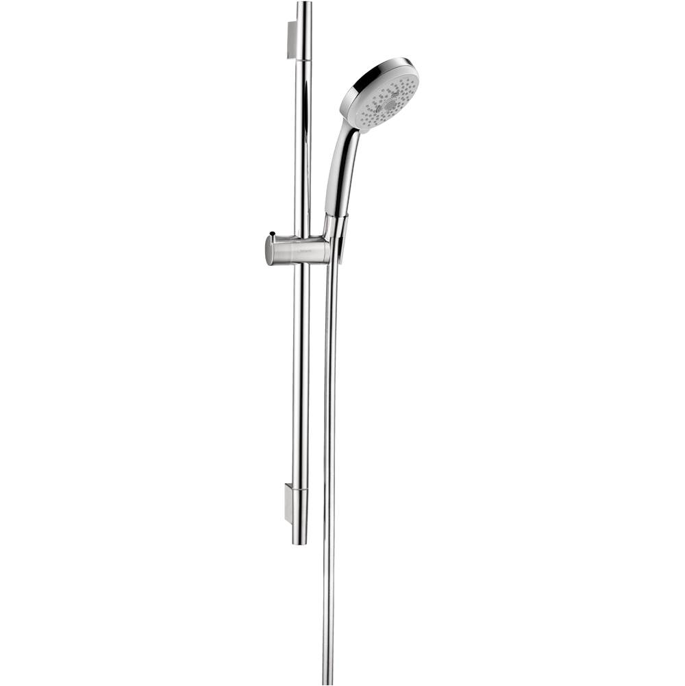 Hansgrohe Croma 100 Wallbar Set 3-Jet, 2.5 GPM in Chrome