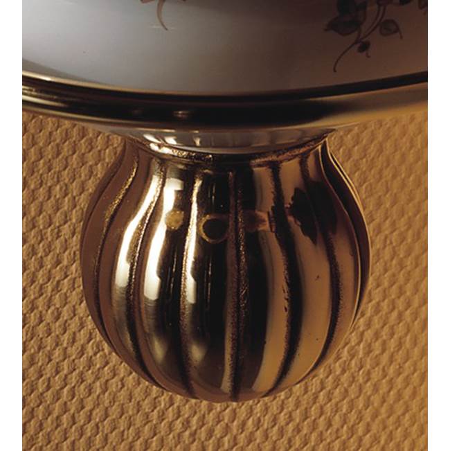 Herbeau ''Sphere'' Round Trap Cover in French Weathered Brass