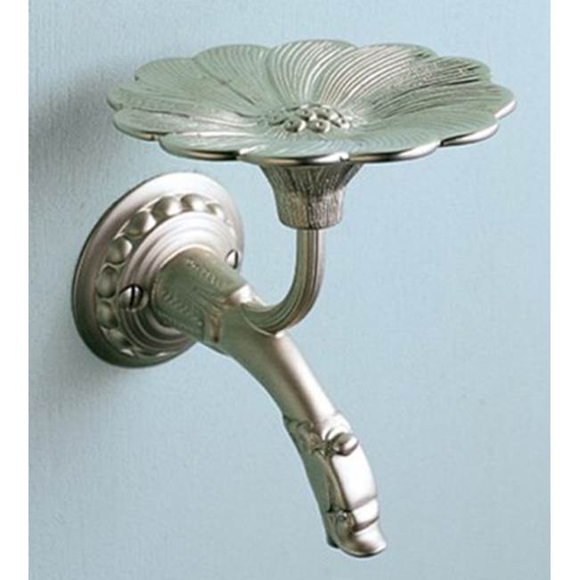 Herbeau ''Pompadour'' Soap Dish Wall Mounted in Brushed Nickel