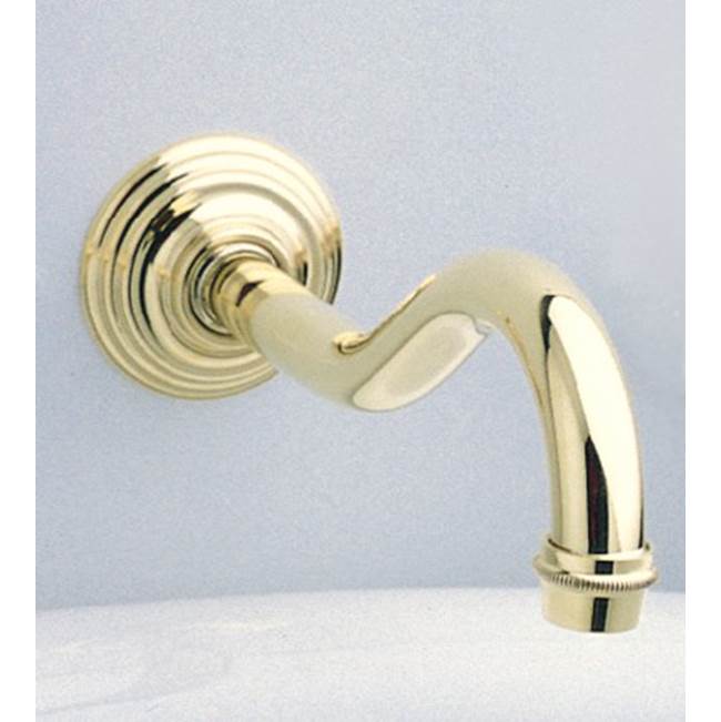 Herbeau ''Royale'' Wall Spout in Polished Nickel