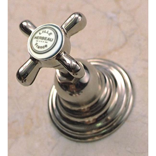 Herbeau ''Royale'' 1/2 Wall Valve in Polished Nickel, -Trim Only
