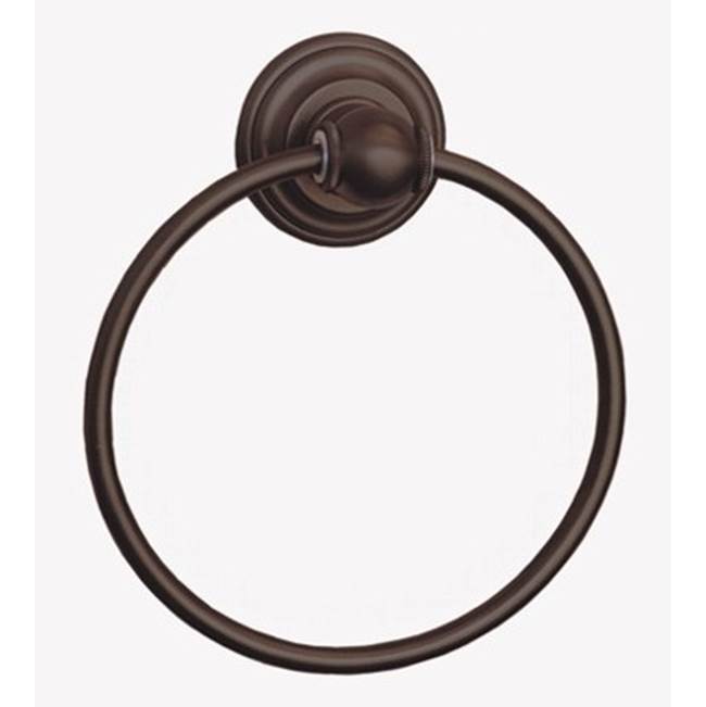 Herbeau ''Royale'' 6-inch Towel Ring in Solibrass