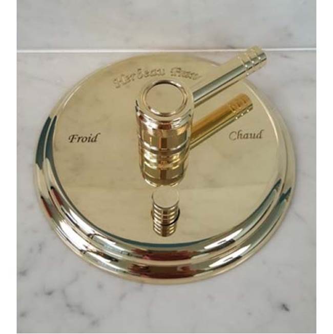 Herbeau ''Lille'' 1/2'' Pressure Balance Valve Trim Only in Lacquered Polished Copper
