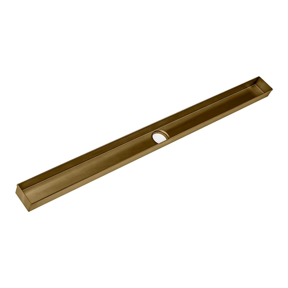 Infinity Drain 48'' Fixed Channel for FXTIF 65 in Satin Bronze