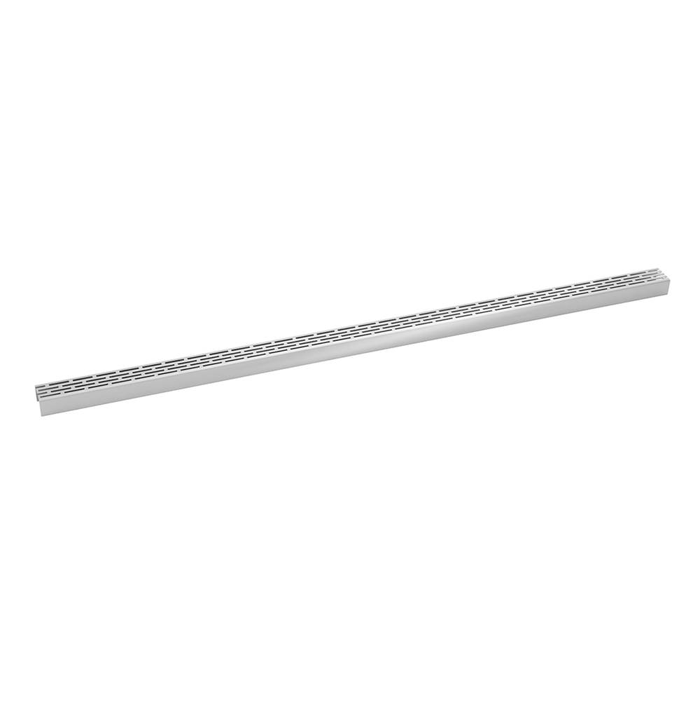 Infinity Drain 36'' Perforated Offset Slot Pattern Grate for S-LT 38 in Satin Stainless