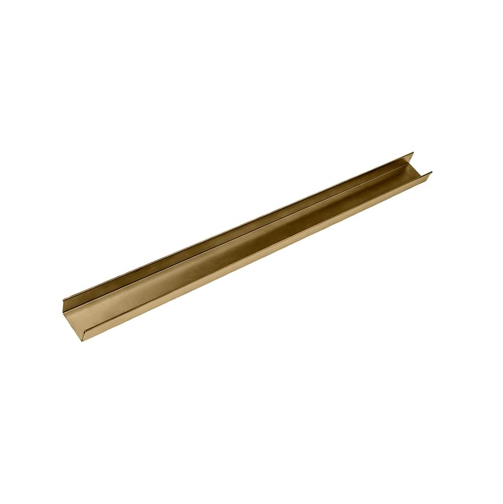 Infinity Drain 96'' Stainless Steel Open Ended Channel for S-AS 65/S-AS 99/S-LTIFAS 65/S-LTIFAS 99 Series in Satin Bronze