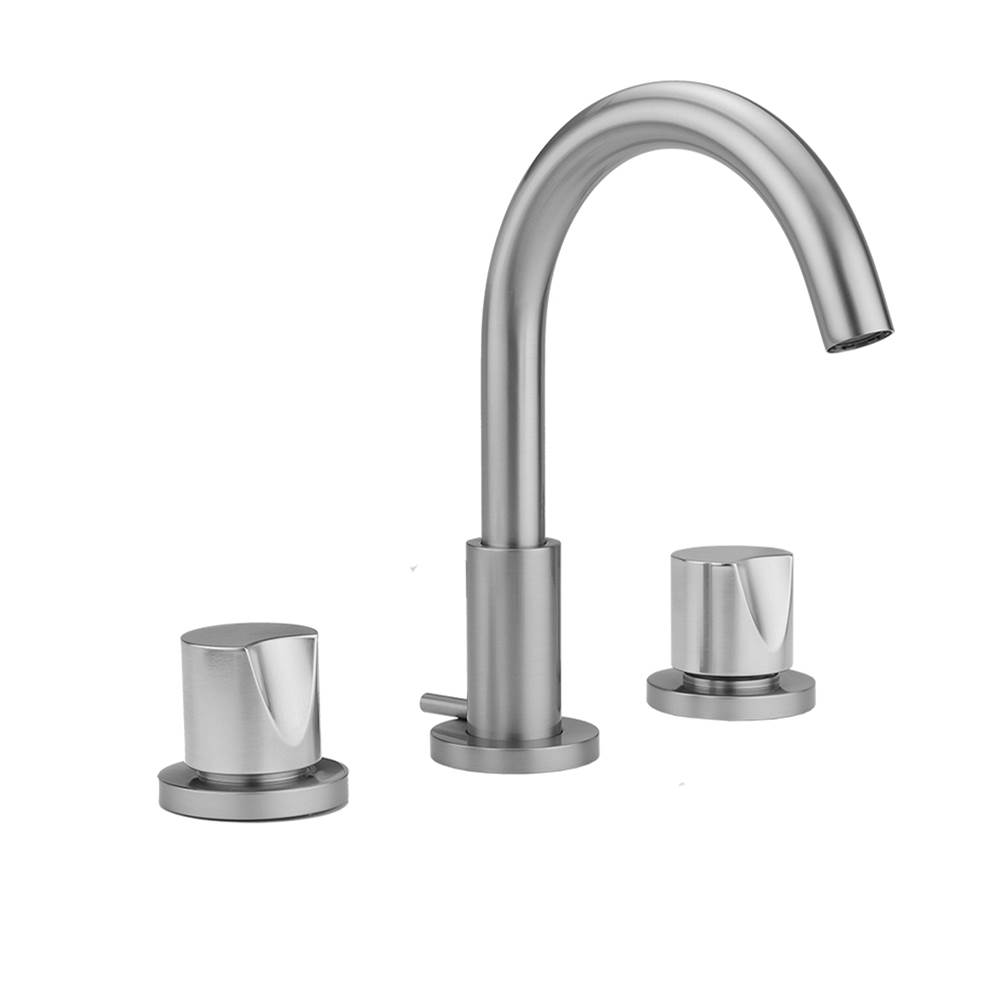 Jaclo Uptown Contempo Faucet with Round Escutcheons & Thumb Handles- 0.5 GPM