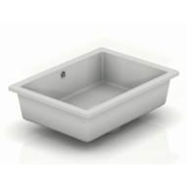 James Martin Vanities Undermount Solid Surface Sink, Glossy Dove Gray