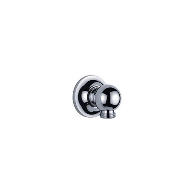 Joerger Palazzo Crystal Wall Elbow Connection  1/2'', Without Cradle, Polished Chrome