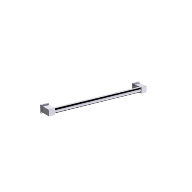 Kartners 9800 Series  12-inch Round Grab Bar with Square Ends-Titanium