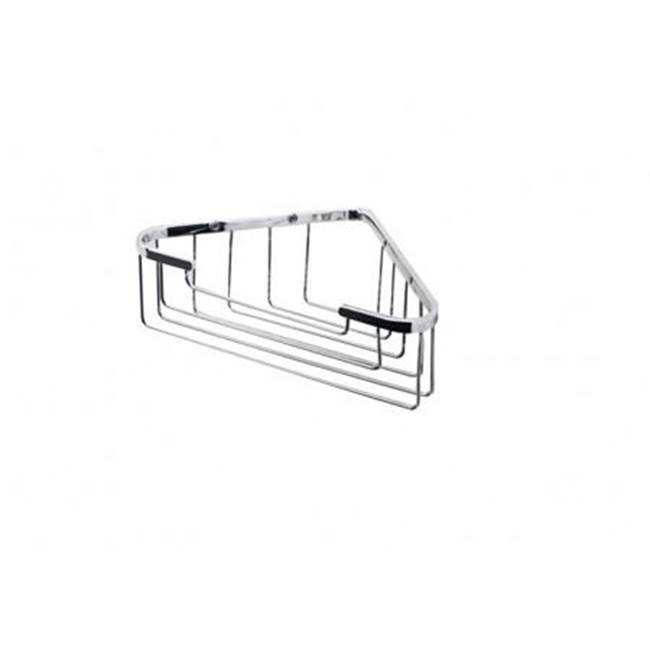 Kartners Bath & Shower Baskets - Wire Basket - Corner Mount-Polished Nickel