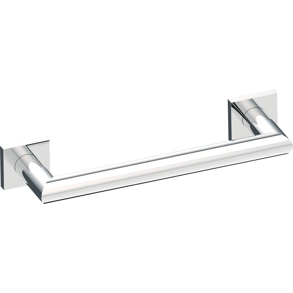 Kartners 9600 Series 42-inch Mitered Grab Bar with Square Rosettes-Polished Chrome
