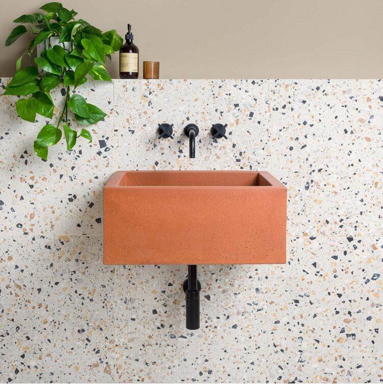 Kast Concrete Basins Nors Dual Mount Bathroom Sinks