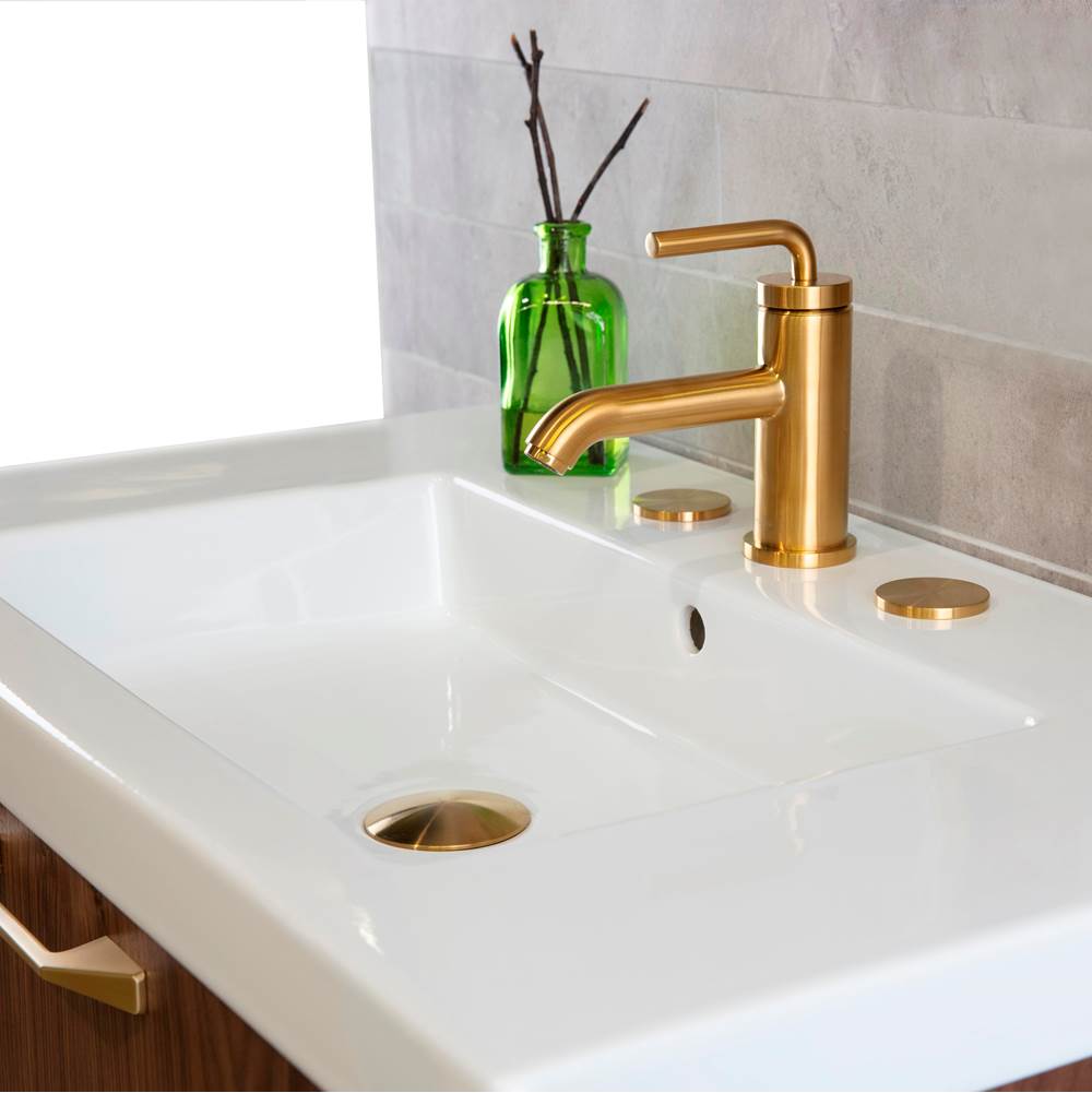 Lacava Covers extra hole drilling on your sink. Available in seven different finishes, includes mounting hardware, DIAM: 2'', THICKNESS: 1/4''