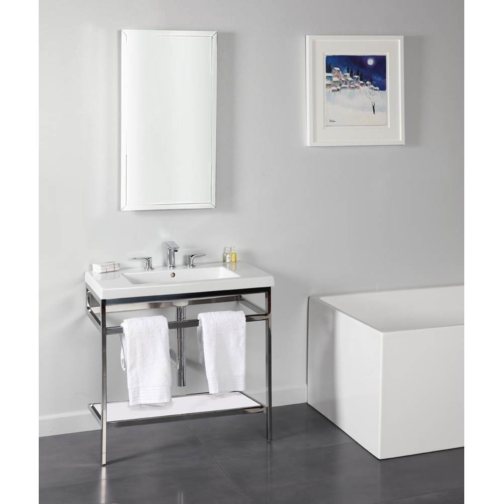 Lacava Optional solid surface shelf for  metal console stand with a towel bar AQQ-BX-40