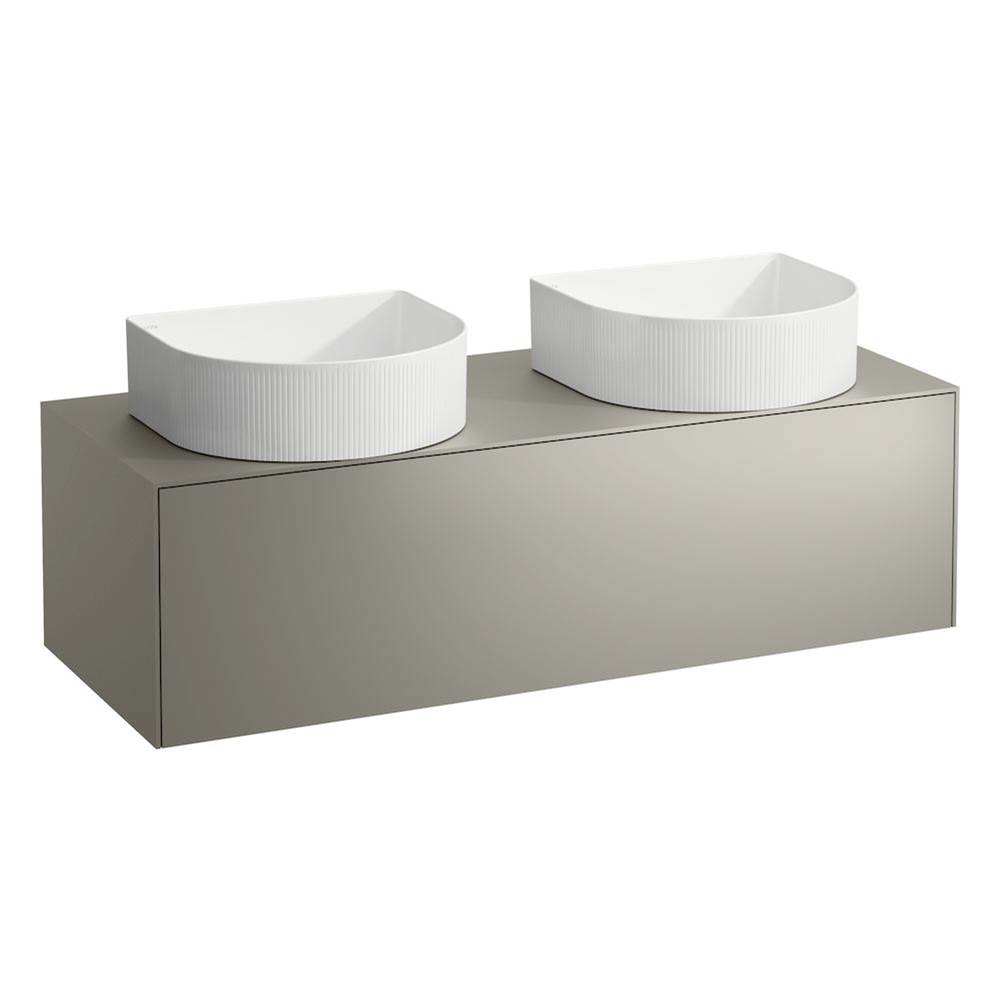 Laufen Drawer element Only, 1 drawer, matching bowl washbasins 812340, 812341, 812342, 812343, cut-outs left and right Nero Marquina Marble