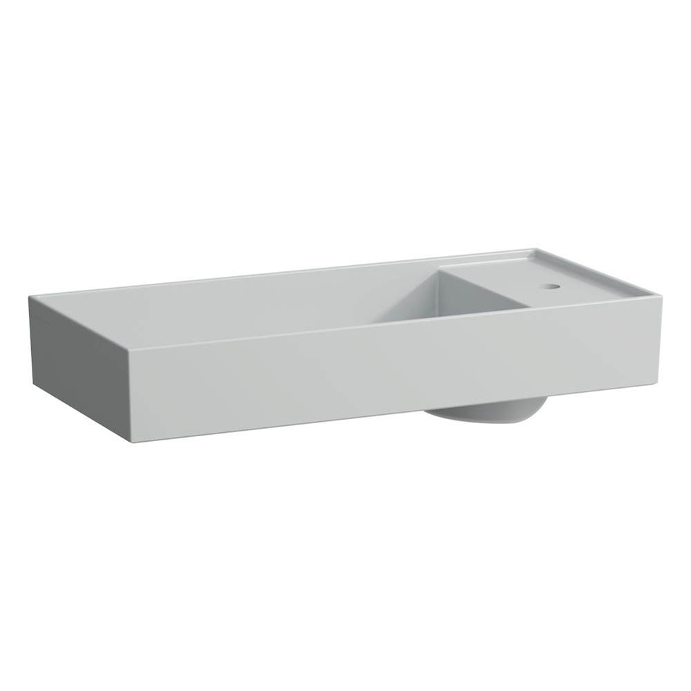 Laufen Bowl washbasin with tap bank, with concealed outlet, w/o overflow