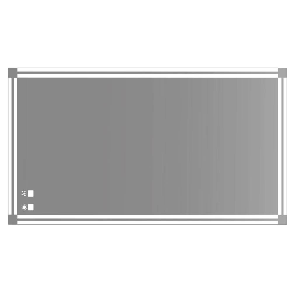Madeli Contempo Illuminated Slique Mirror 24''X 48''. Lumentouch On/Off Dimmer Switch.Defogger.Dual Installation