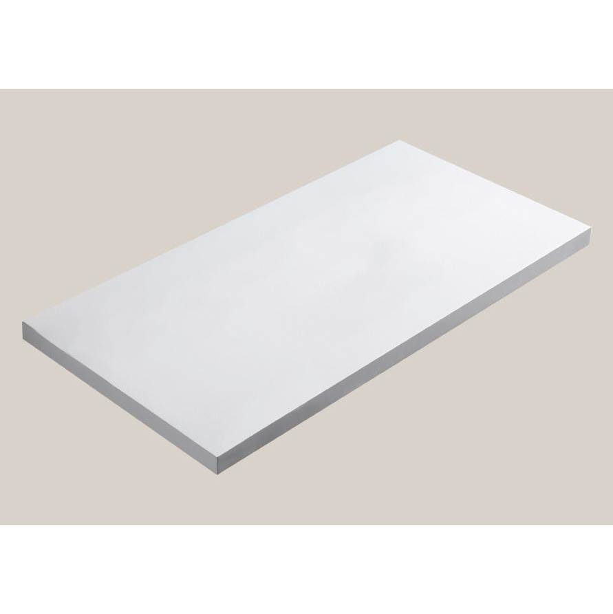 Madeli Urban-18 36''W Solid Surface , Slab No Cut-Out. Matte White, 36''X 18''X 3/4''
