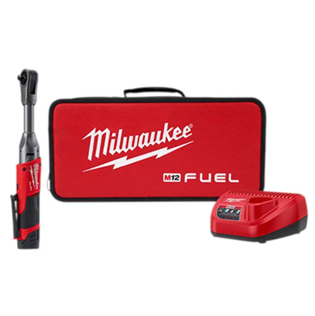 Milwaukee Tool M12 Fuel 3/8'' Extended Reach Ratchet 1 Battery Kit