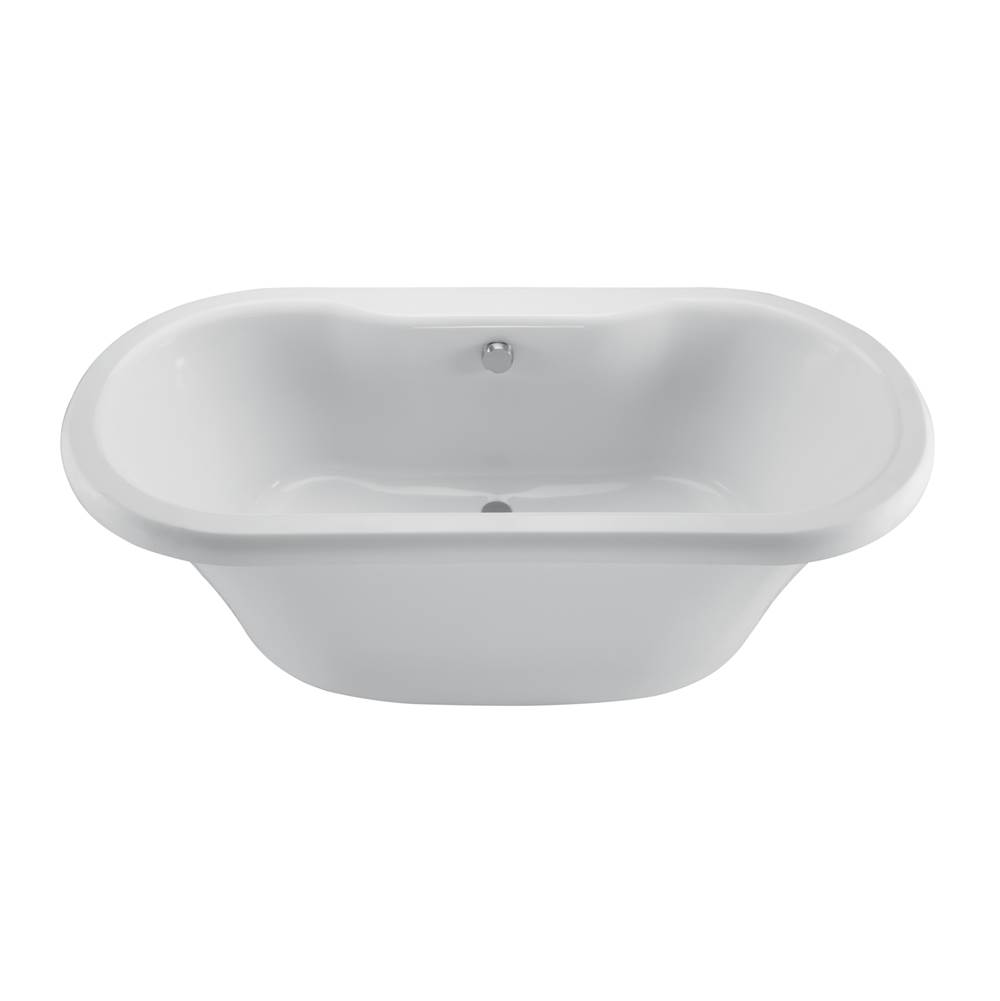 MTI Baths Melinda 6 Acrylic Cxl Freestanding Faucet Deck Air Bath - Biscuit (71.625X35.5)