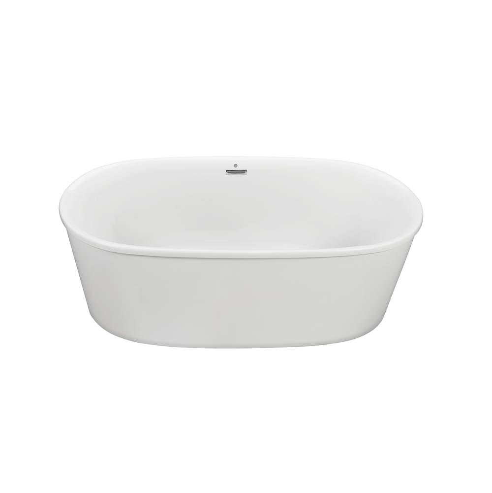 MTI Baths Adel 3 Dolomatte Freestanding Air Bath - White (66X31)