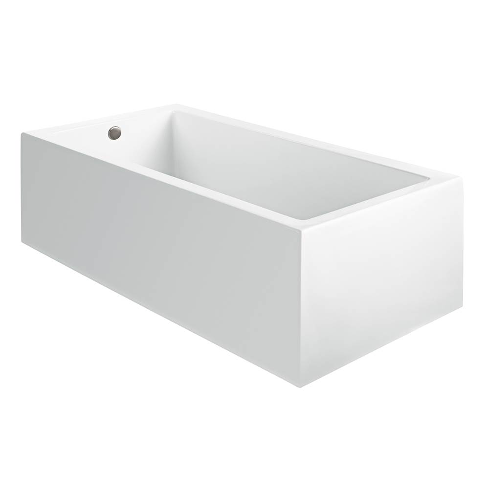 MTI Baths Andrea 1A Acrylic Cxl Sculpted 1 Side Air Bath Elite- White (71.625X31.625)