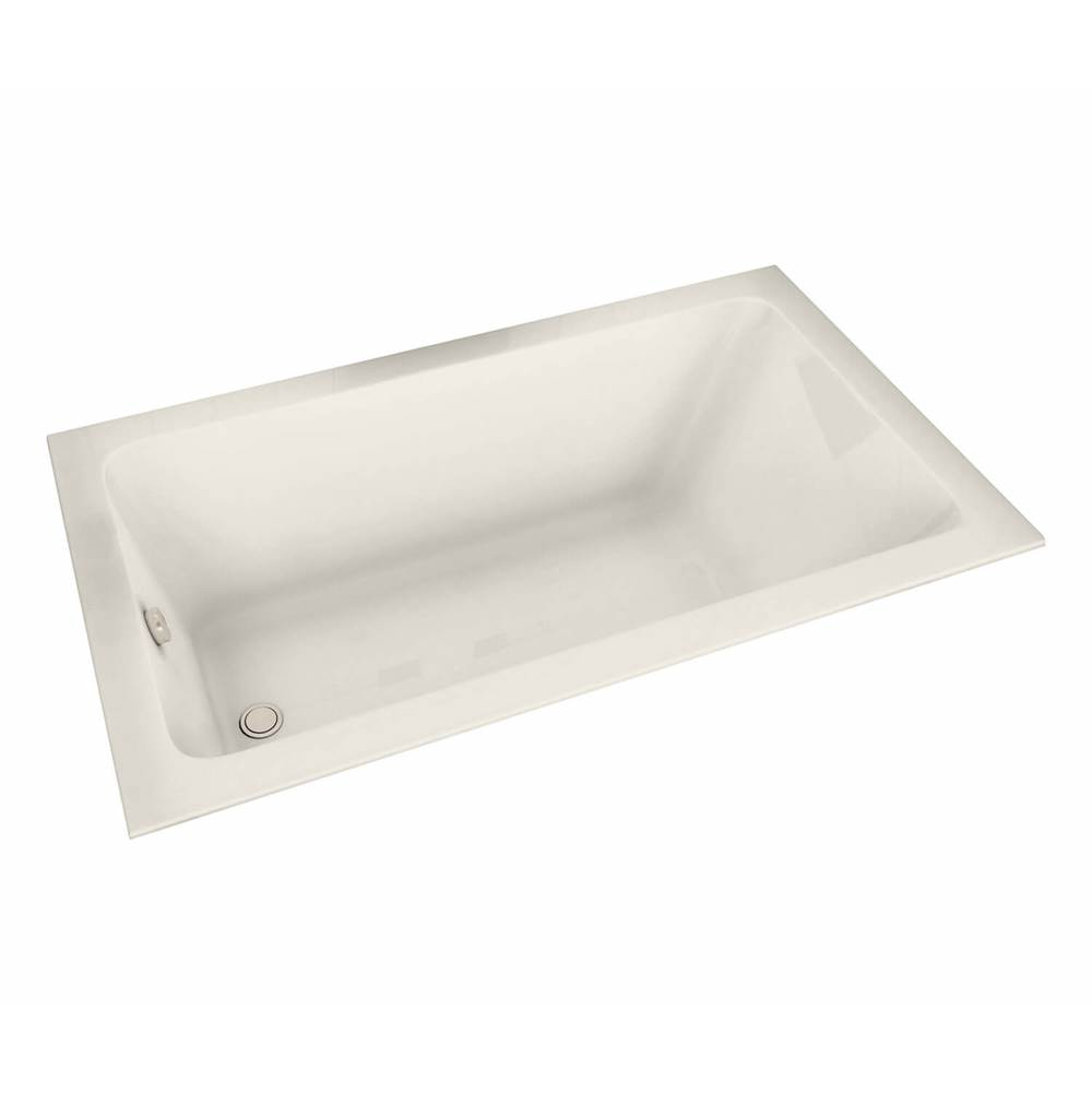 Maax Pose 7236 Acrylic Drop-in End Drain Bathtub in Biscuit