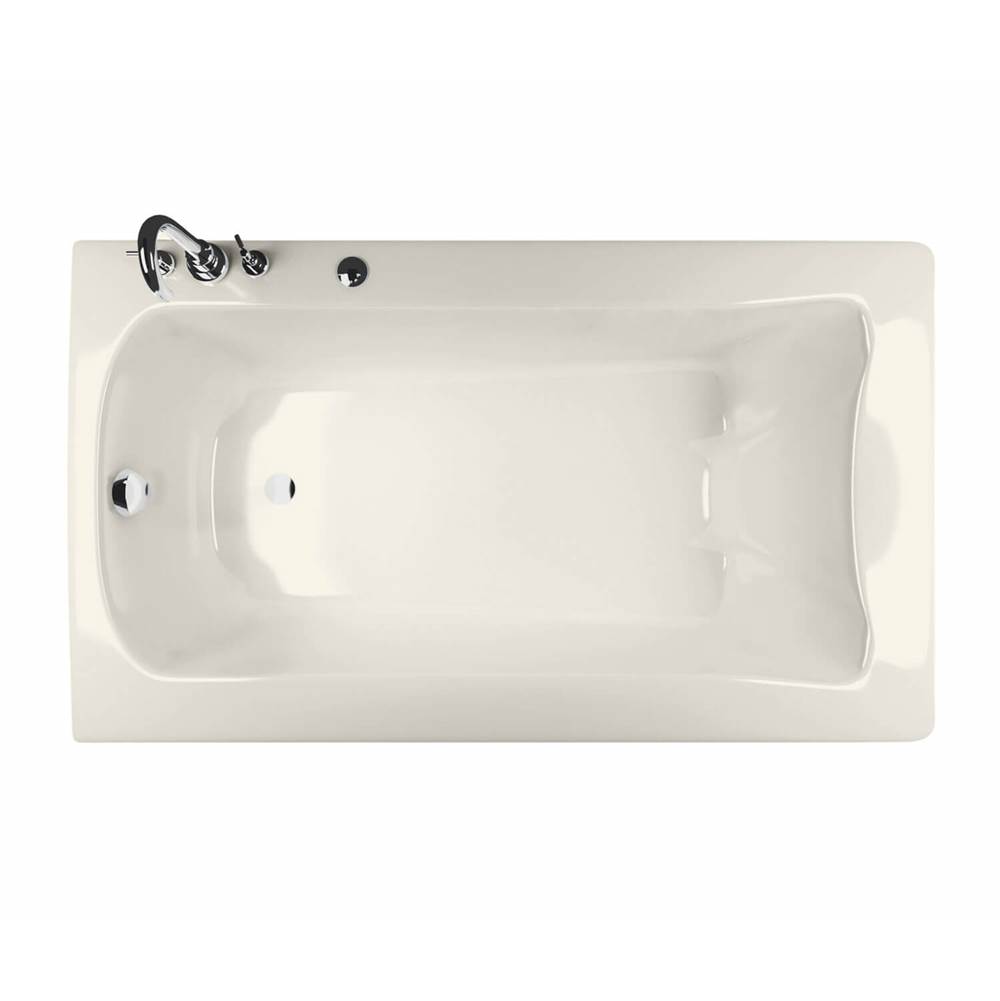Maax Release 6032 Acrylic Drop-in Left-Hand Drain Aerofeel Bathtub in Biscuit
