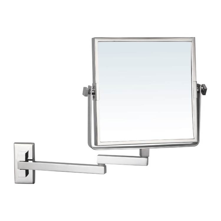 Nameeks Square Wall Mounted Double Face 3x Makeup Mirror