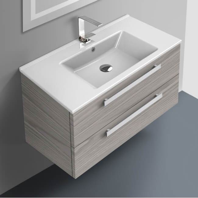 Nameeks 33 Inch Vanity Cabinet With Fitted Sink