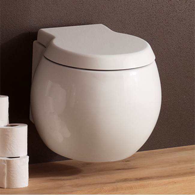 Nameeks Contemporary White Ceramic Wall Hung Toilet