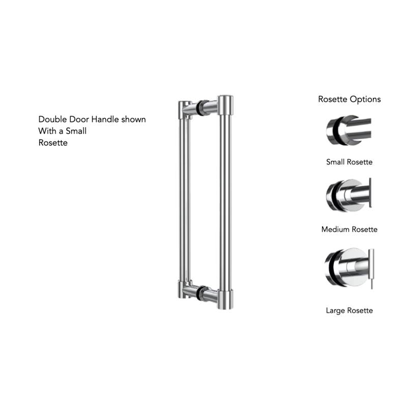 Neelnox Collection ELOQUENCE 12'' Shower Door Handle   Small Rosette Finish: Polished