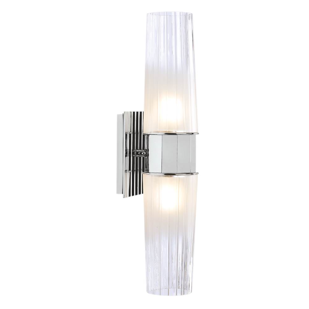 Norwell Icycle Double Wall Sconce - Chrome