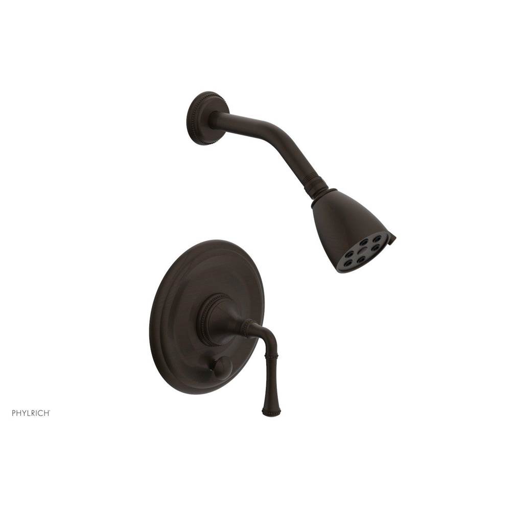 Phylrich BEADED Pressure Balance Shower and Diverter Set (Less Spout), Lever Handle 4-481