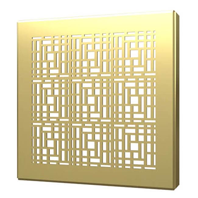 Quick Drain Square Drain Cover 5In Deco Brushed G