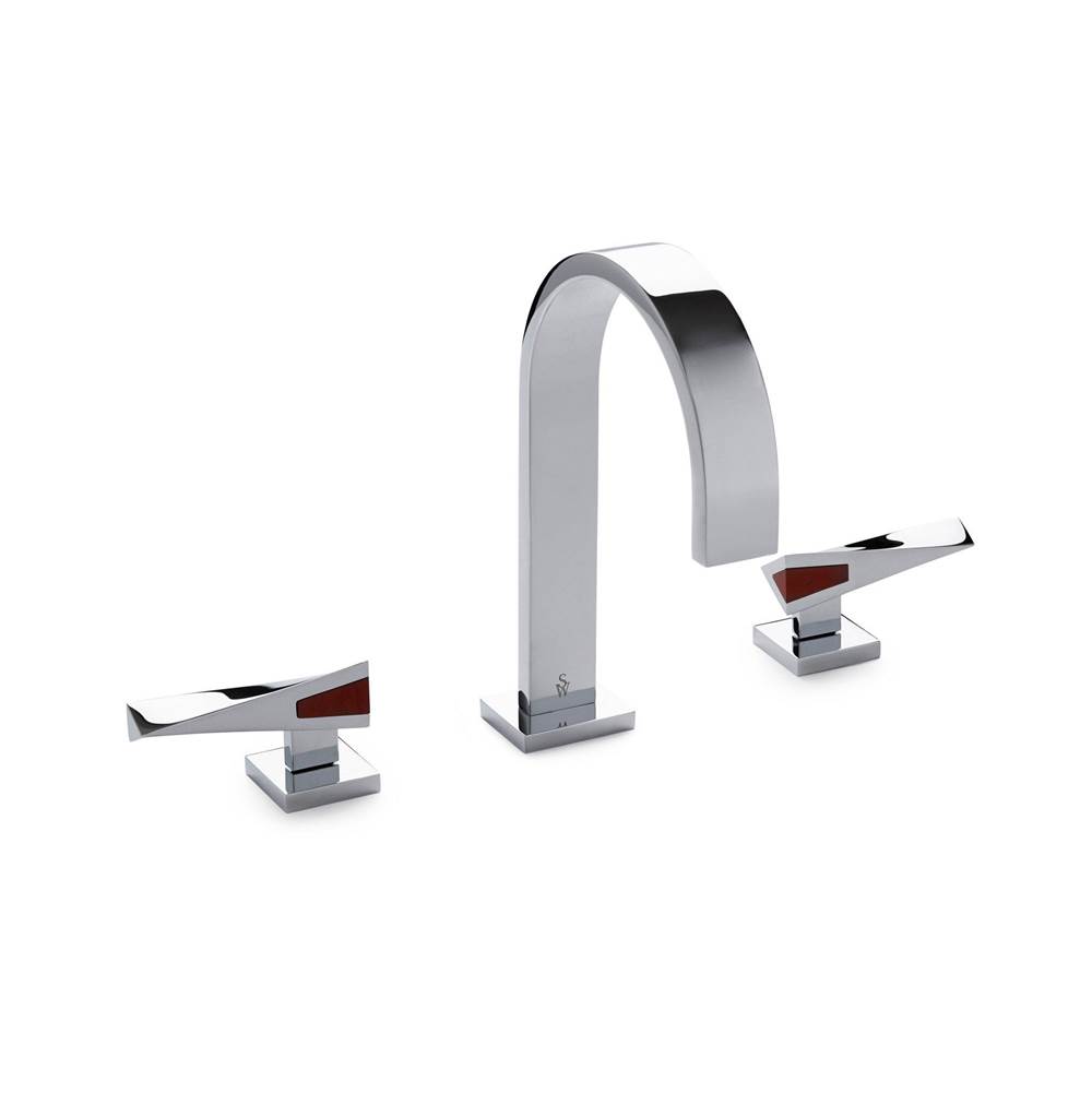 Sherle Wagner Arco Lever Faucet Set With Onyx And Semiprecious Inserts