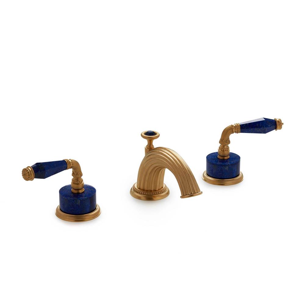 Sherle Wagner Onyx And Semiprecious Fluted Lever Faucet Set