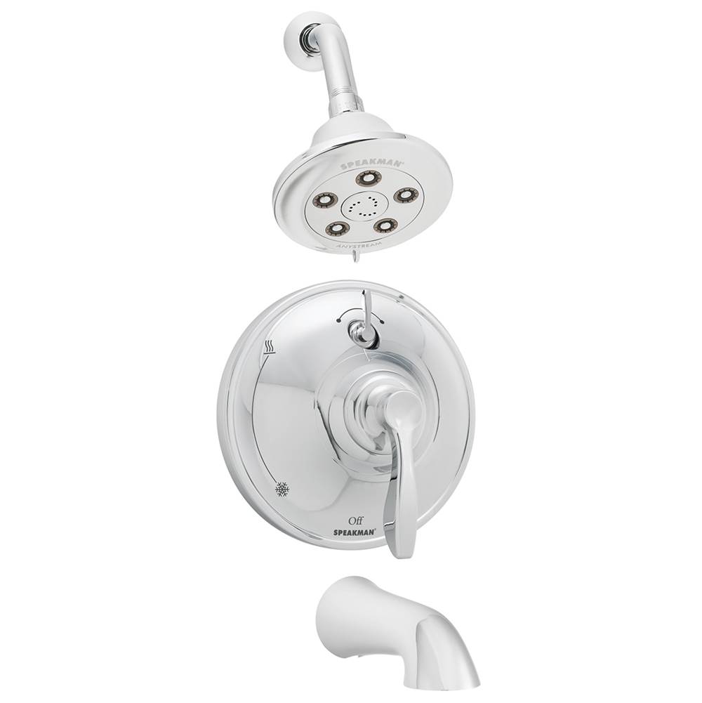 Speakman Chelsea SM-10430-P Shower and Tub Combination with Diverter Valve