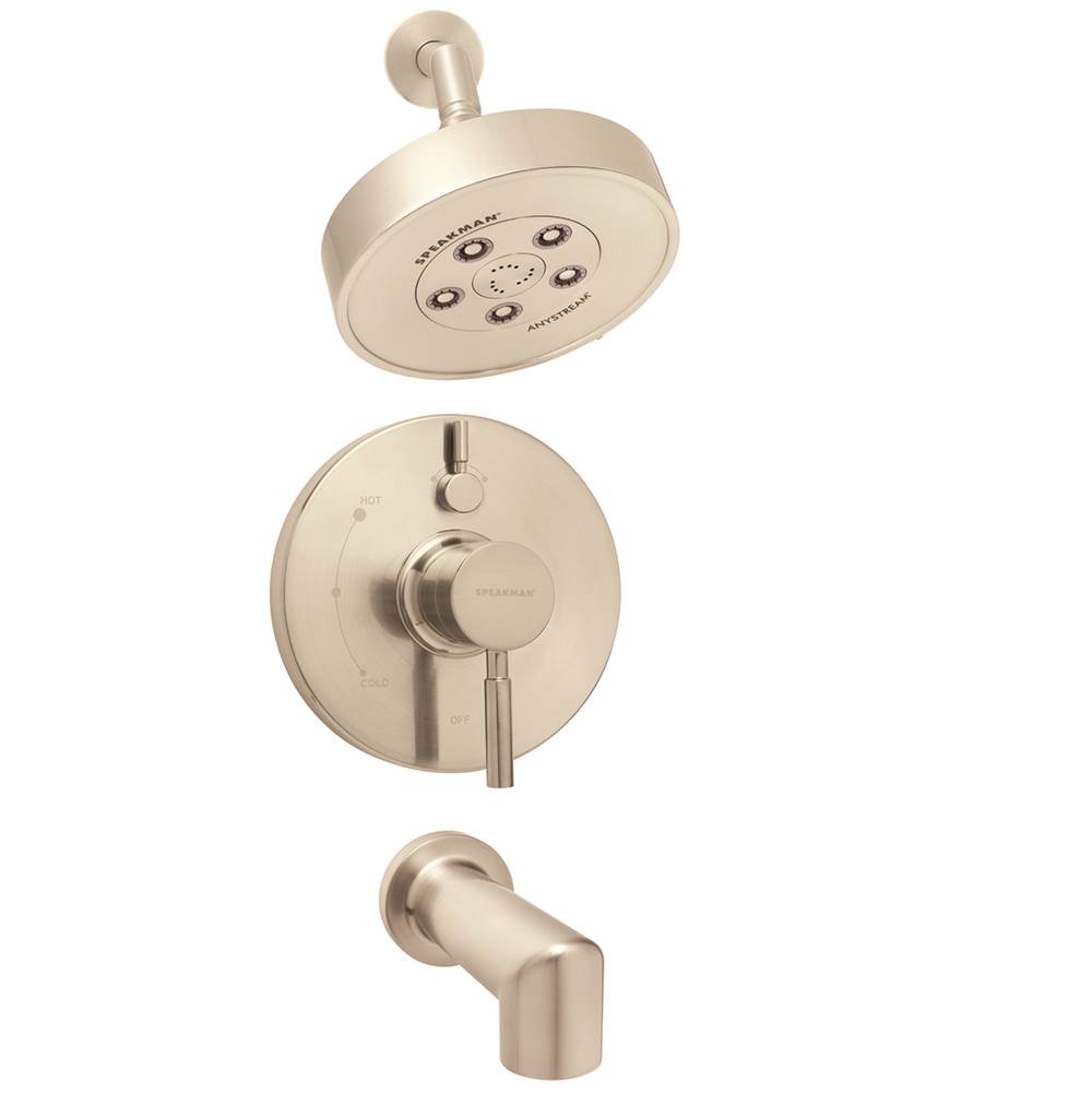 Speakman Neo SM-1430-P-BN Shower and Tub Combination with Diverter Valve