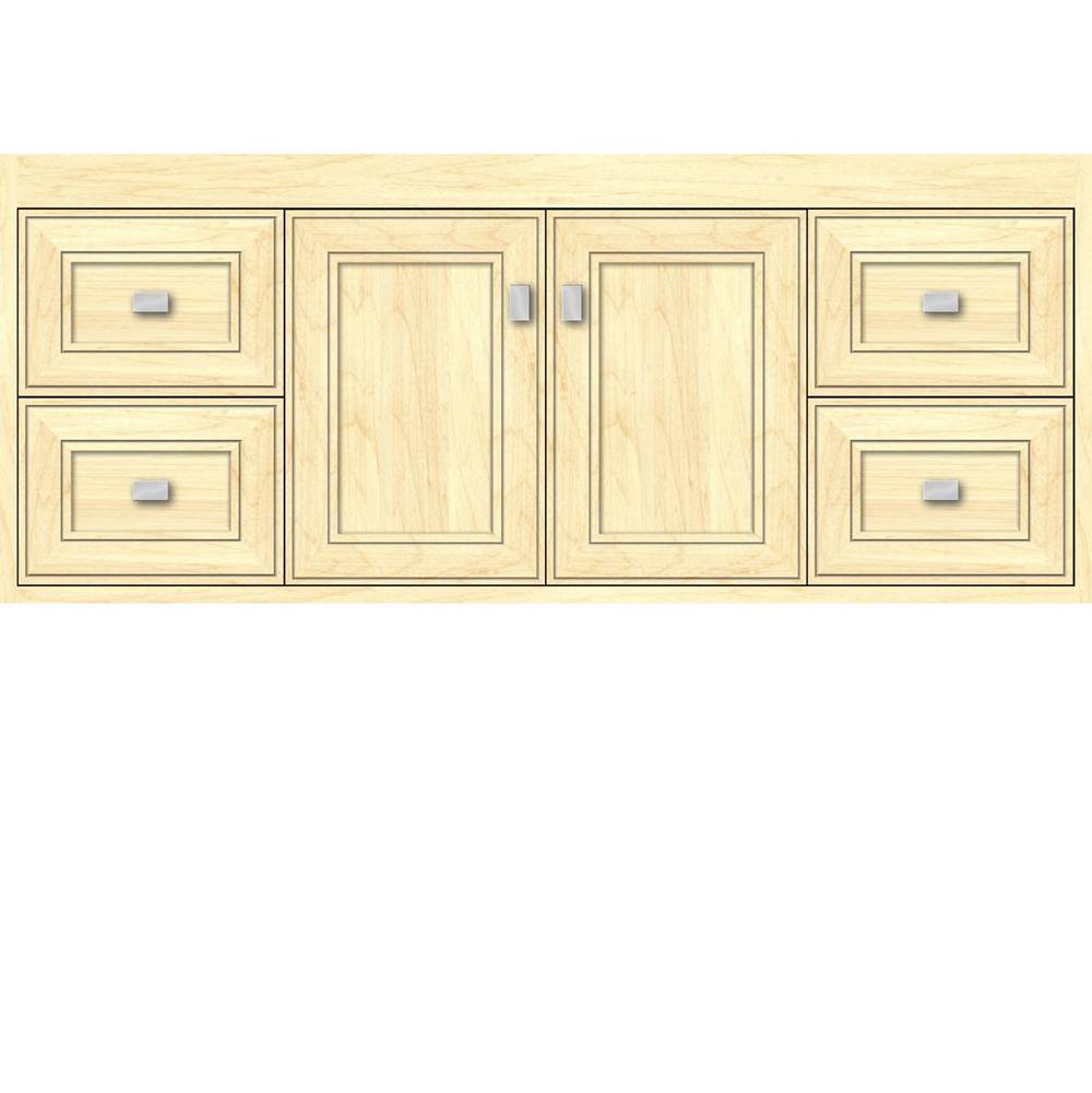 Strasser Woodenworks 48 X 21 X 19.75 Sodo Inset Wall Mount Vanity Deco Miter Nat Maple Sb