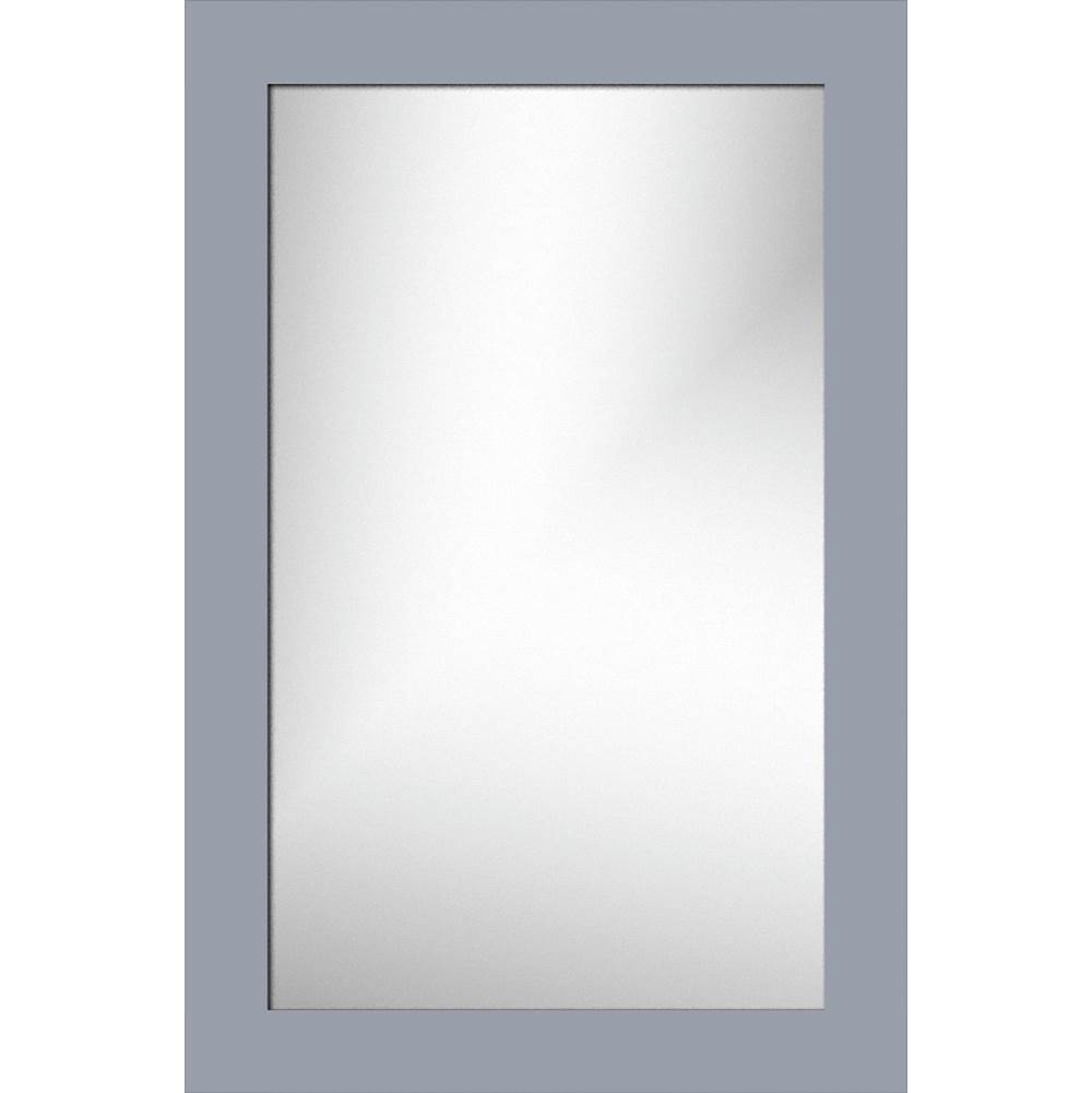 Strasser Woodenworks 19.5 X .75 X 29.5 Framed Mirror Non-Bev Square Sat Silver