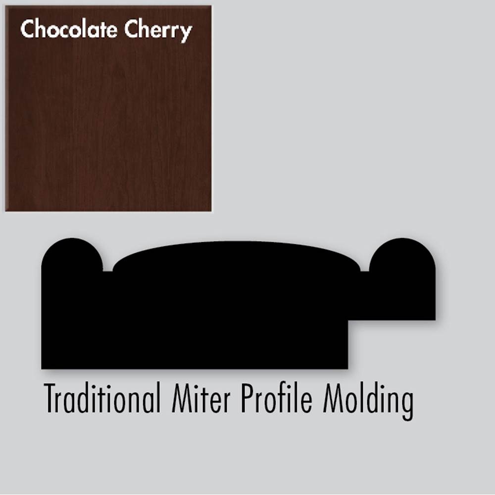 Strasser Woodenworks 2.25 X .75 X 72 Molding Miter Choc Cherry