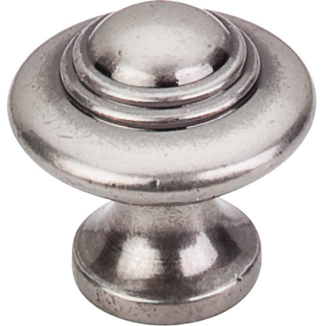Top Knobs Ascot Knob 1 1/4 Inch Pewter Antique